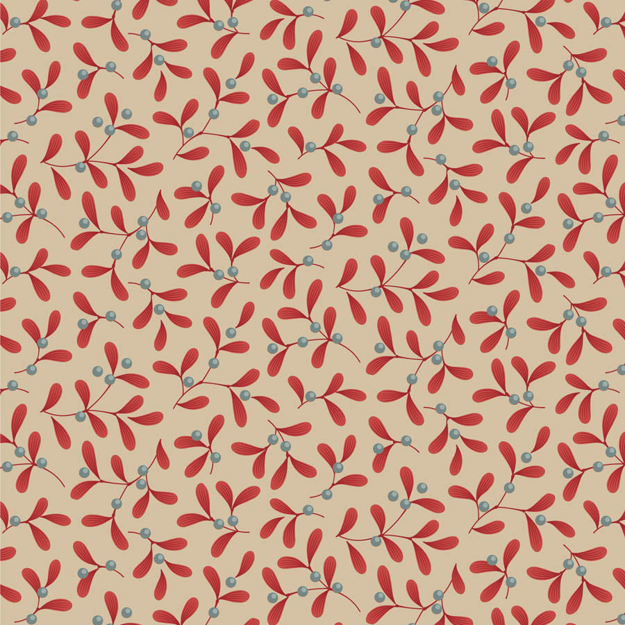Tilda - Merry Little Christmas Mistletoe Red 100623