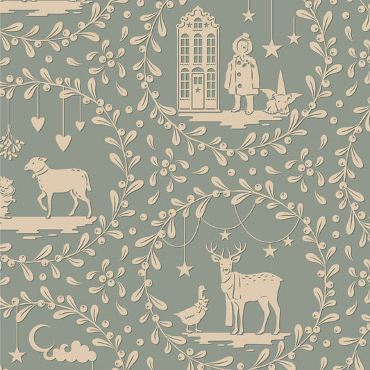 Tilda - Merry Little Christmas Paperscenes Duckegg 100629