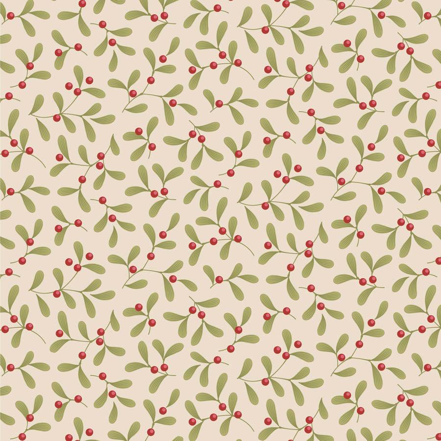 Tilda - Merry Little Christmas Mistletoe Cream 100639