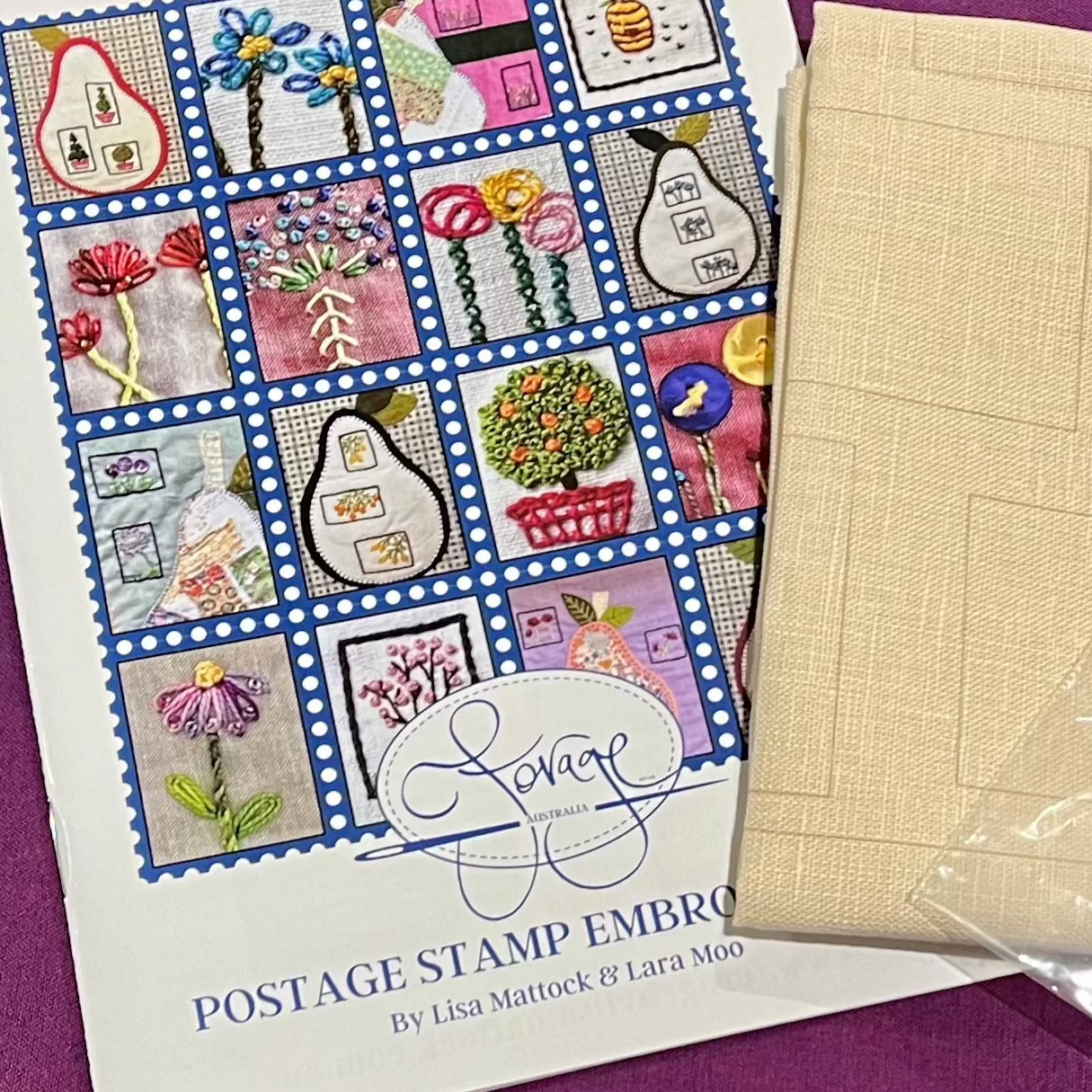 Postage Stamp Embroidery Kit