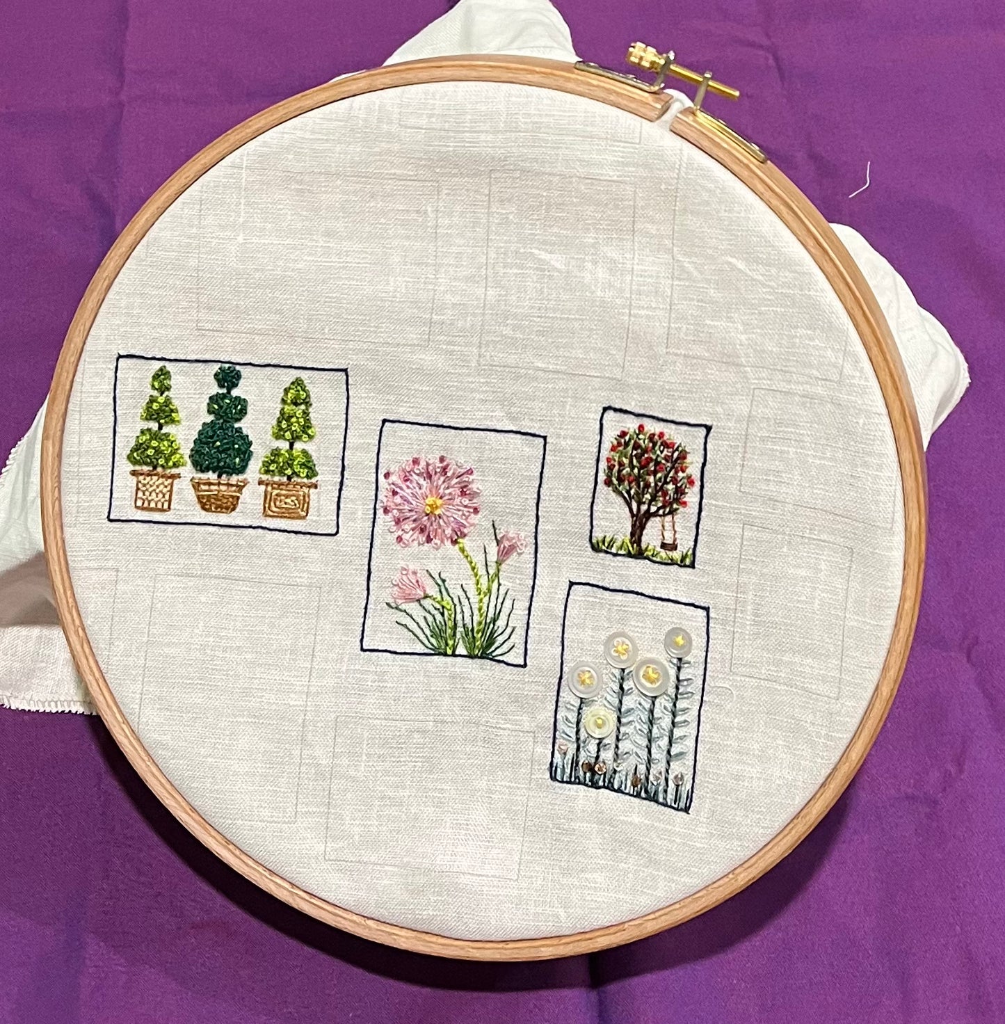 Postage Stamp Embroidery Kit