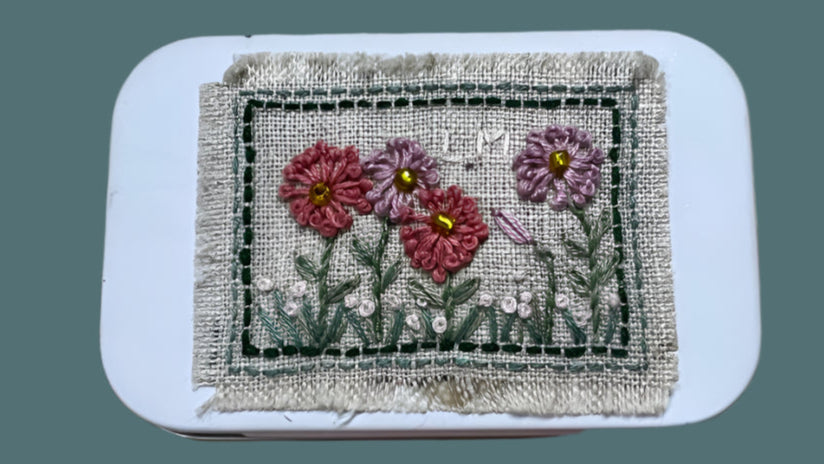 Embroidered Travel Tin Kit