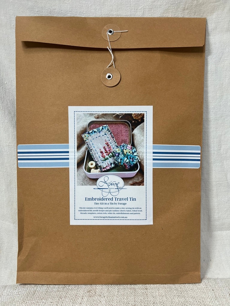 Embroidered Travel Tin Kit