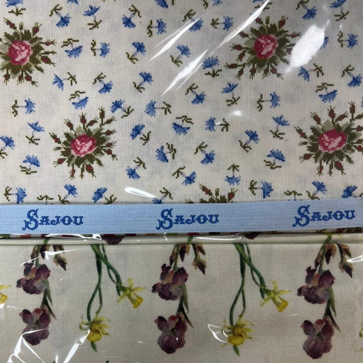 Sajou Fabric - Scissors and Florals