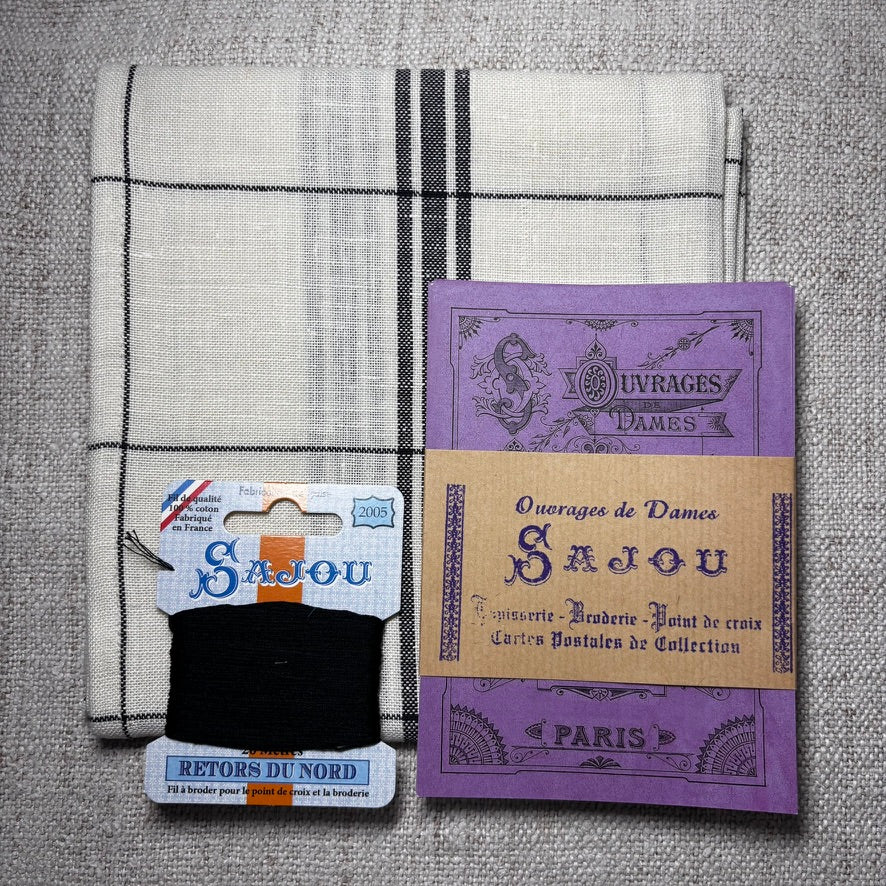 Sajou Embroidered Tea Towel Kit
