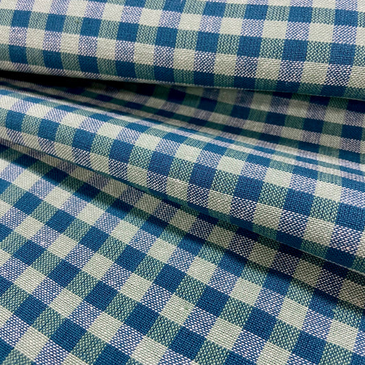 L'uccello Comptoir De Toile 3 Odette 3 (Petrol/mint plaid woven) - DV6464