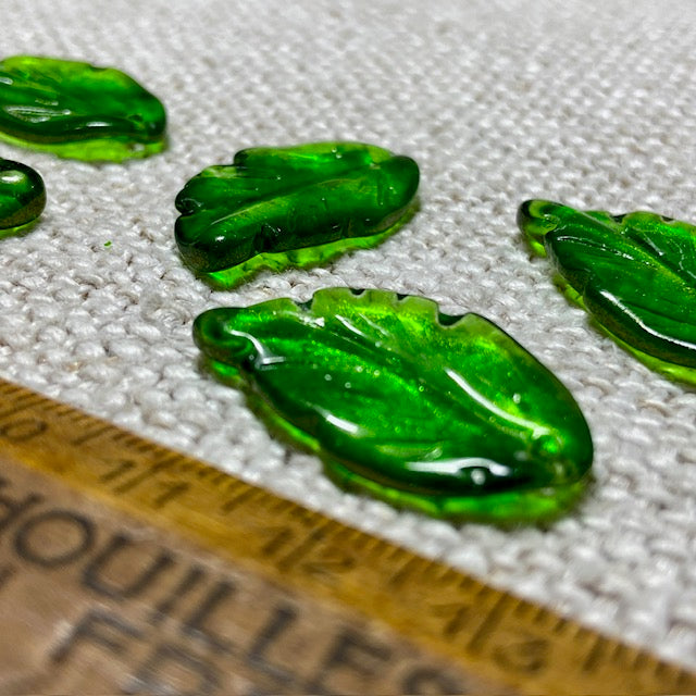 Leaves Glass Bead Set