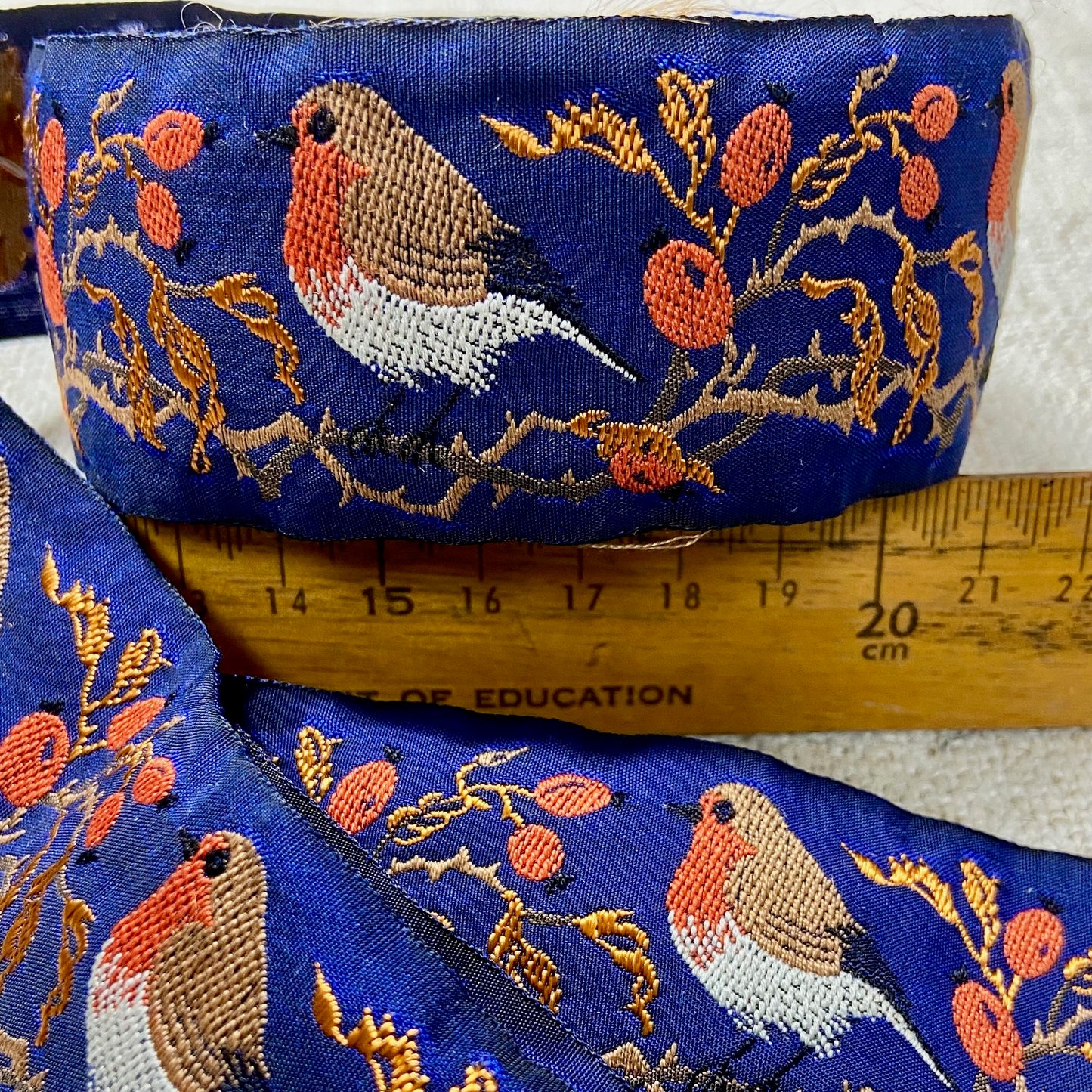 Ribbons - Kafka Jacquard - Robins/Navy