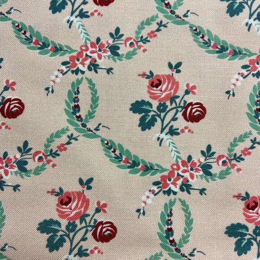 L'uccello St Etienne Lisette No 1 (Pink floral/green vine)-  DV5811