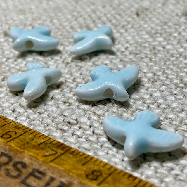 Ceramic Dove Beads Blue