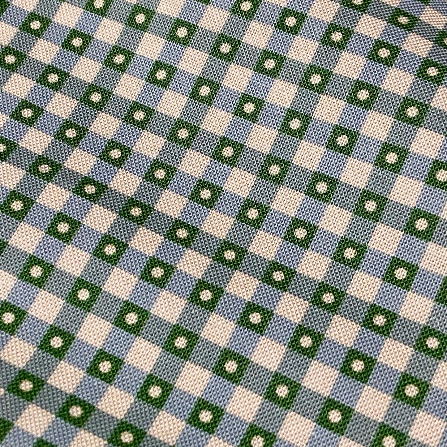 L'uccello Jardin De Printemps Audrey 1 (aqua/emerald plaid & tiny spot) - DV6514