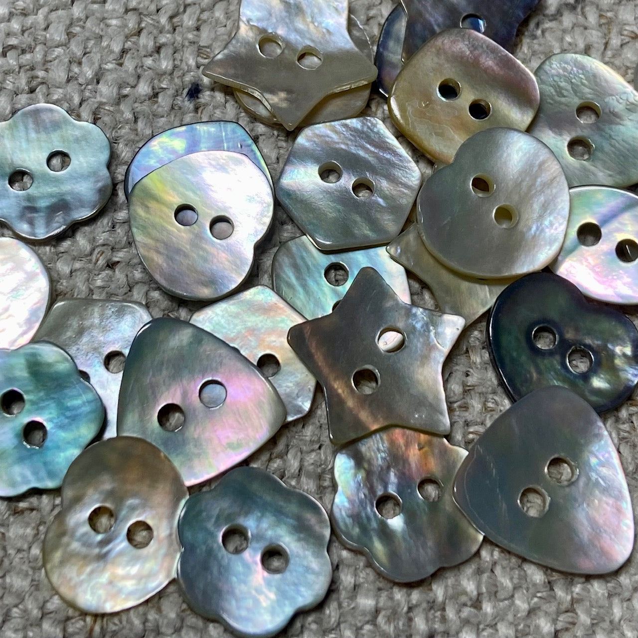 Shell Buttons - Various Shapes