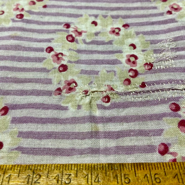 Antique and Vintage Fabric Piece No 57. 67cm x 18cm
