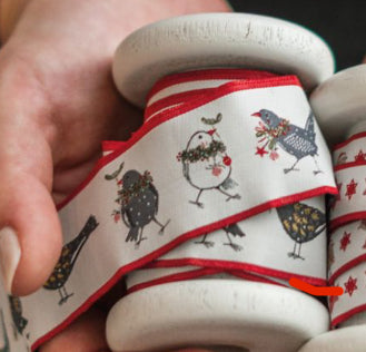 Acufactum "Christmas Birds" Ribbon
