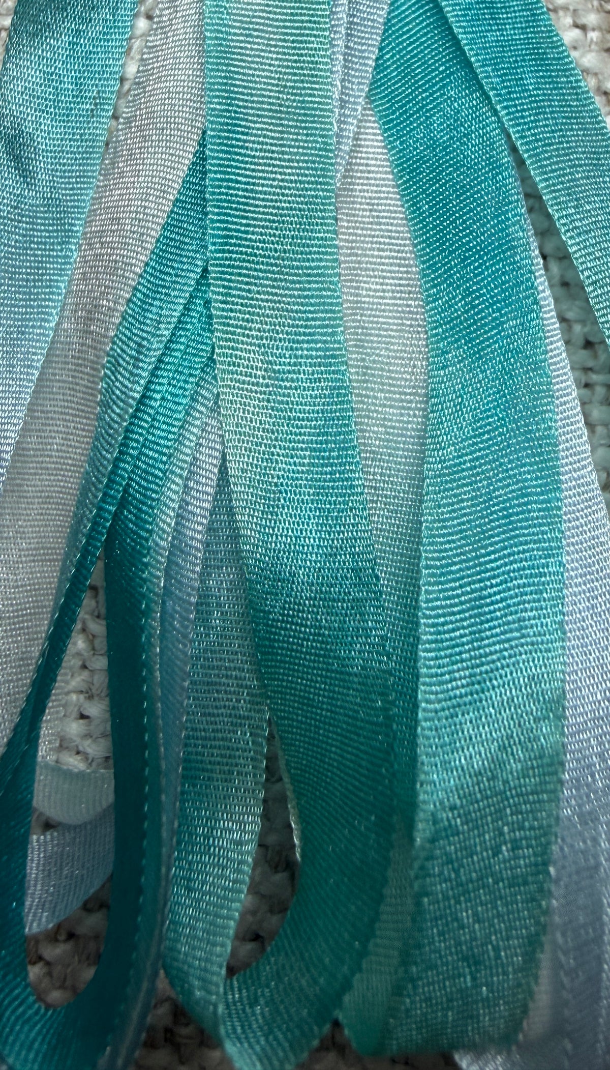 Pure Silk Hand Dyed Ribbons by Maytime Heirlooms