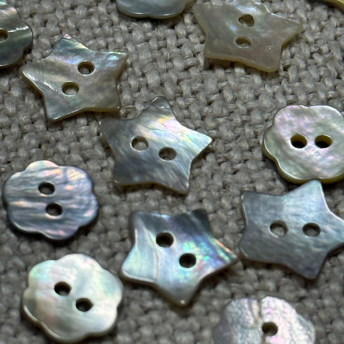 Shell Buttons Mixed Shapes