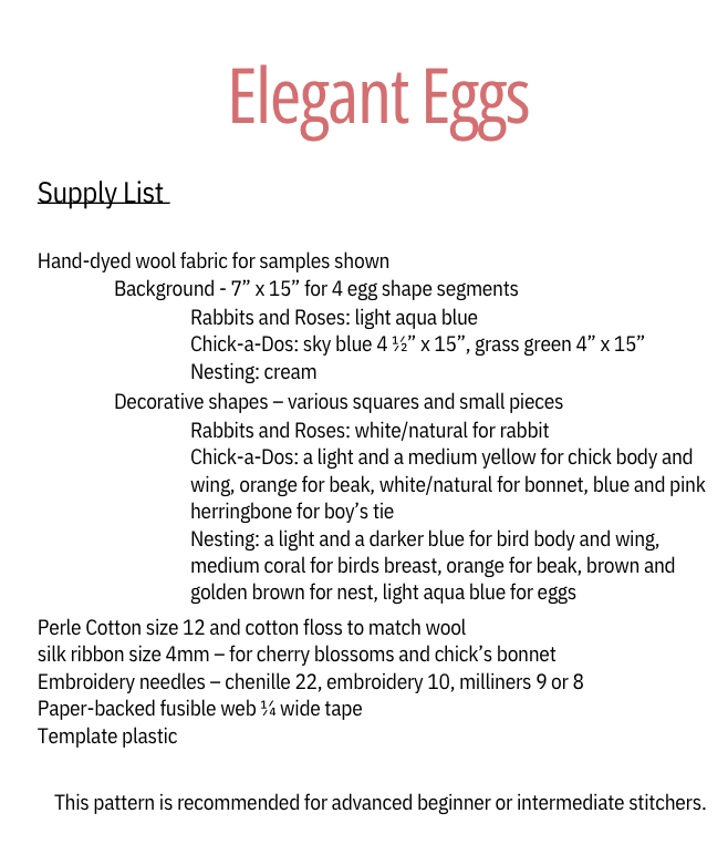 Elegant Eggs Pattern