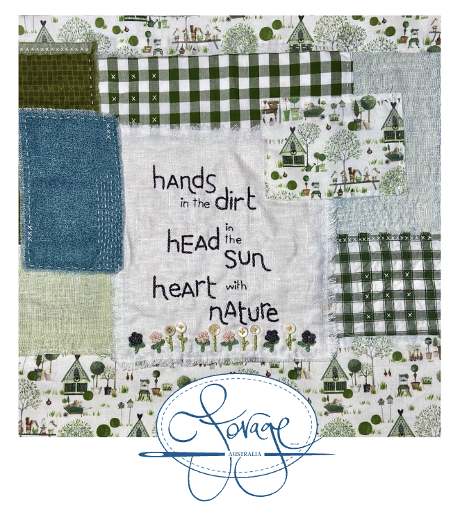 Slow Stitch Kit in a Tin - Hands in the Dirt