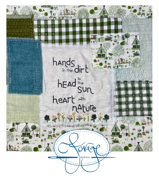 Slow Stitch Kit in a Tin - Hands in the Dirt