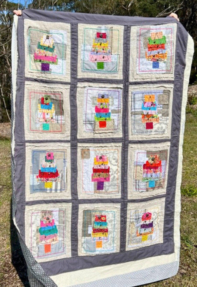 Scrappy Christmas Trees Quilt