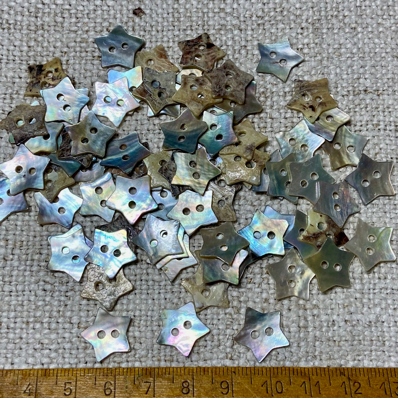 Star Shaped Shell Buttons