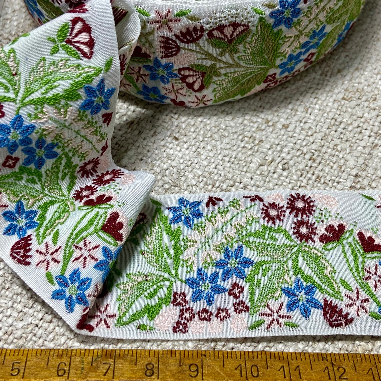 Ribbons - Kafka - Hedgerose flower dream white 40mm