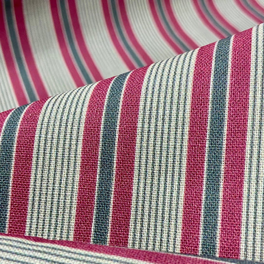 L'uccello Comptoir De Toile 2 Jeanne 1 (fuscia/emerald linen stripe - extra wide) - DV6309