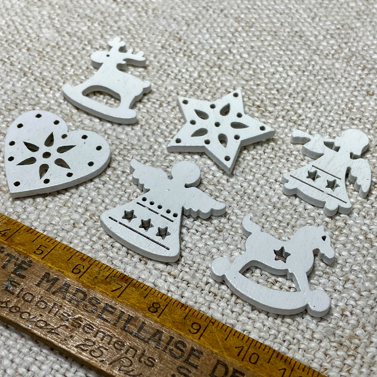Nordic Wooden Christmas Shape Mix Charms