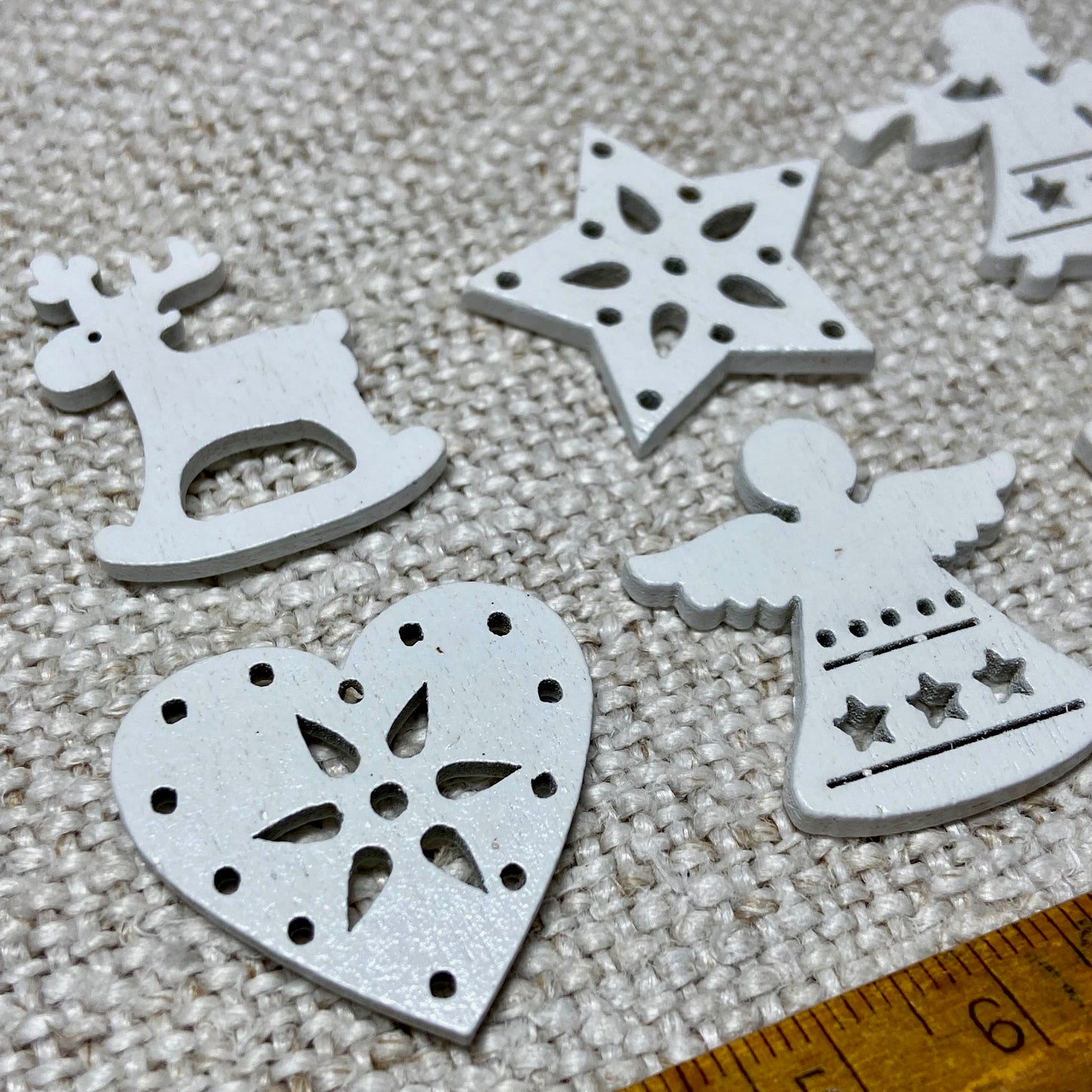 Nordic Wooden Christmas Shape Mix Charms