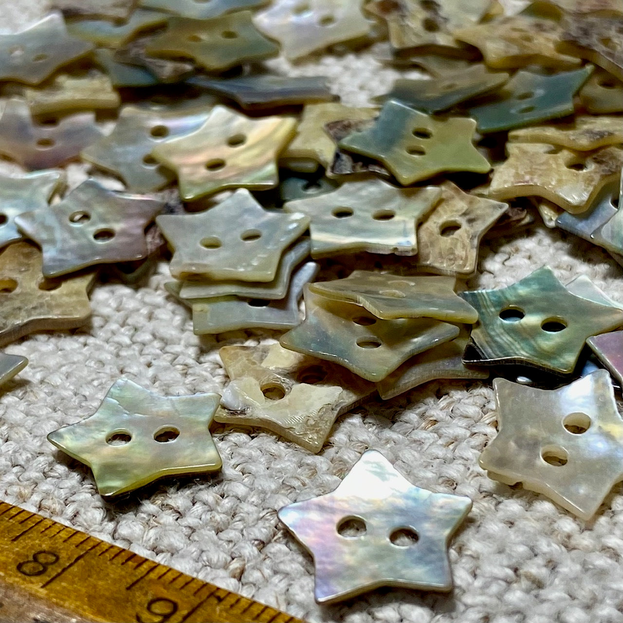 Star Shaped Shell Buttons