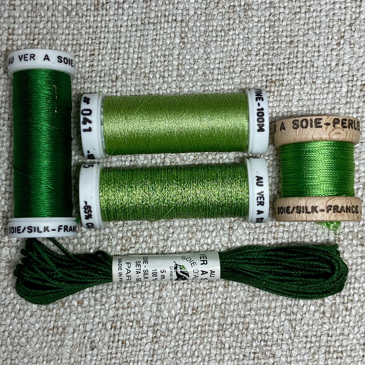 Au Ver A Soie Green Silk Discovery Pack