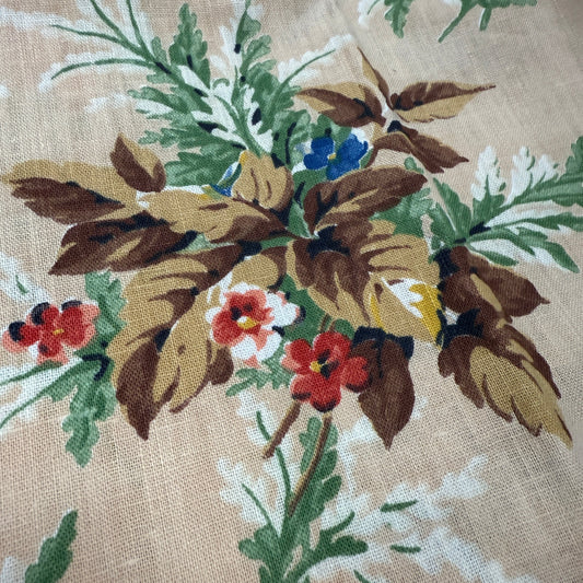 Antique and Vintage Fabric Piece No 50. 63cm x 59cm
