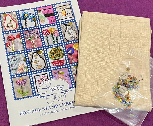 Postage Stamp Embroidery Kit