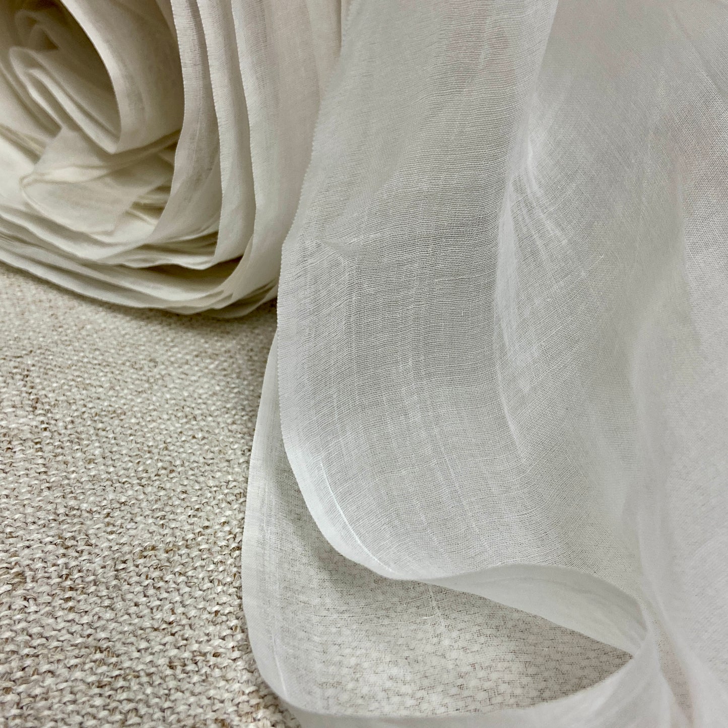 Antique French Silk Organza