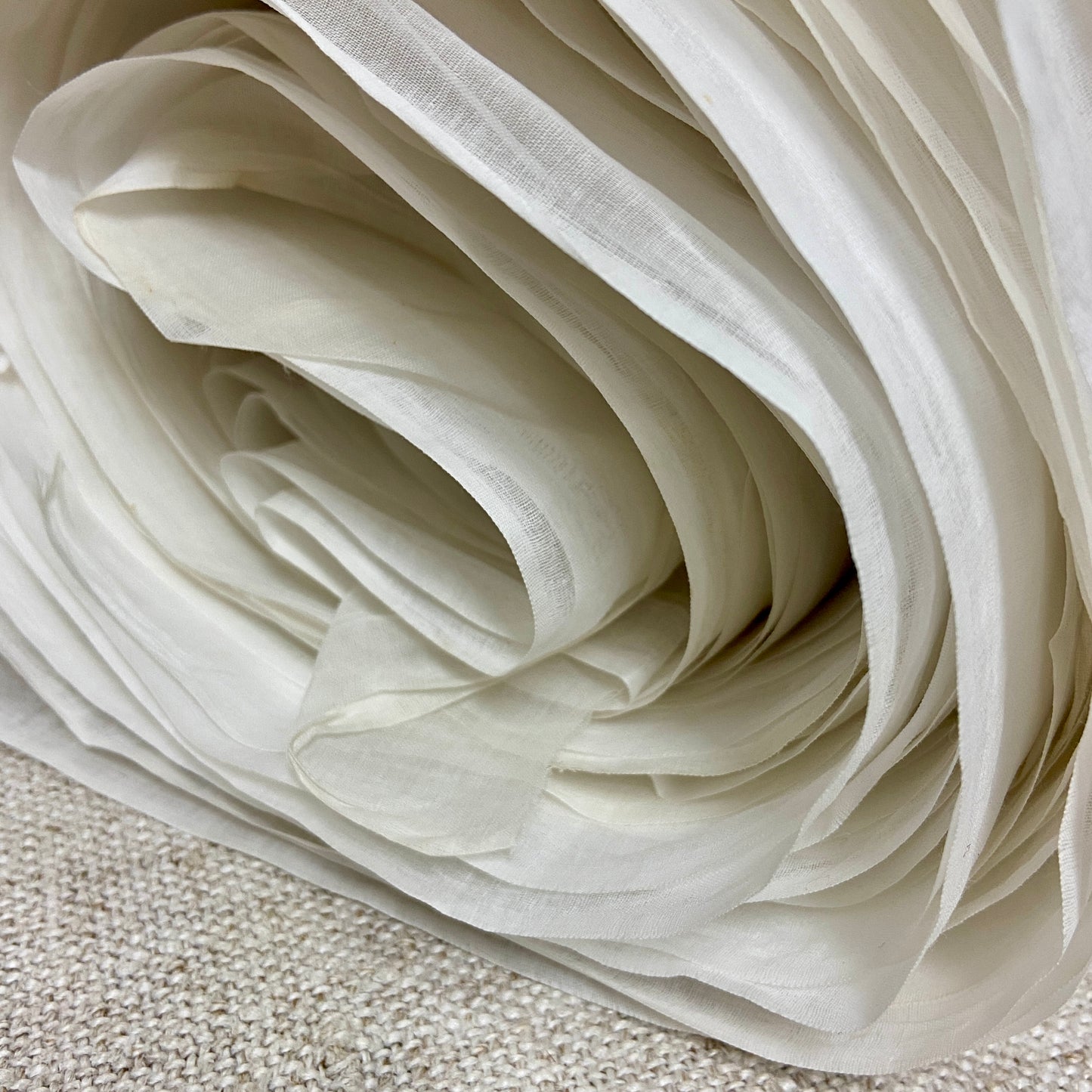 Antique French Silk Organza