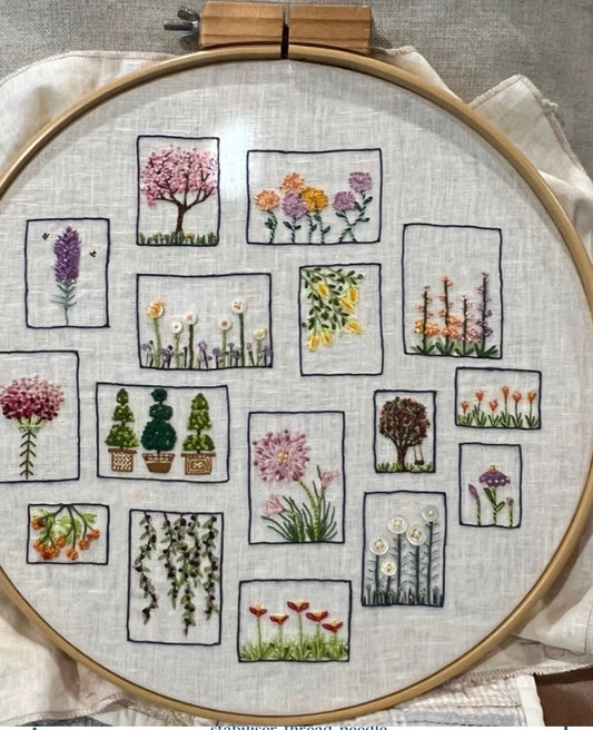 Postage Stamp Embroideries Evening Class