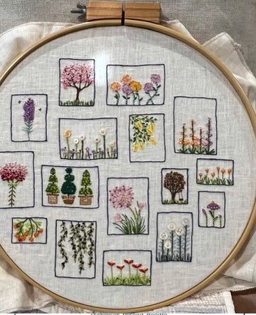 Postage Stamp Embroidery Kit