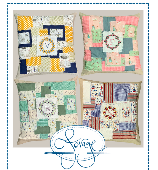 Slow Stitched Cushion Kit - Les Panneaux