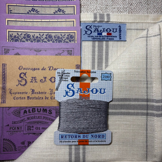 Sajou Embroidered Tea Towel Kit