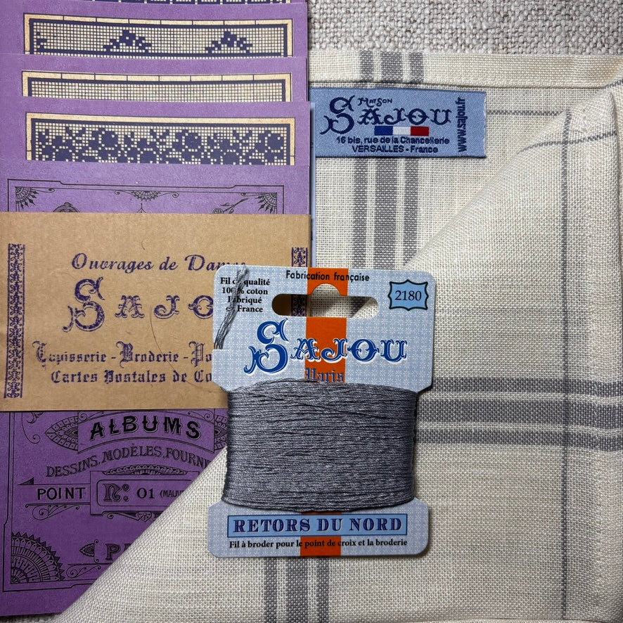 Sajou Embroidered Tea Towel Kit