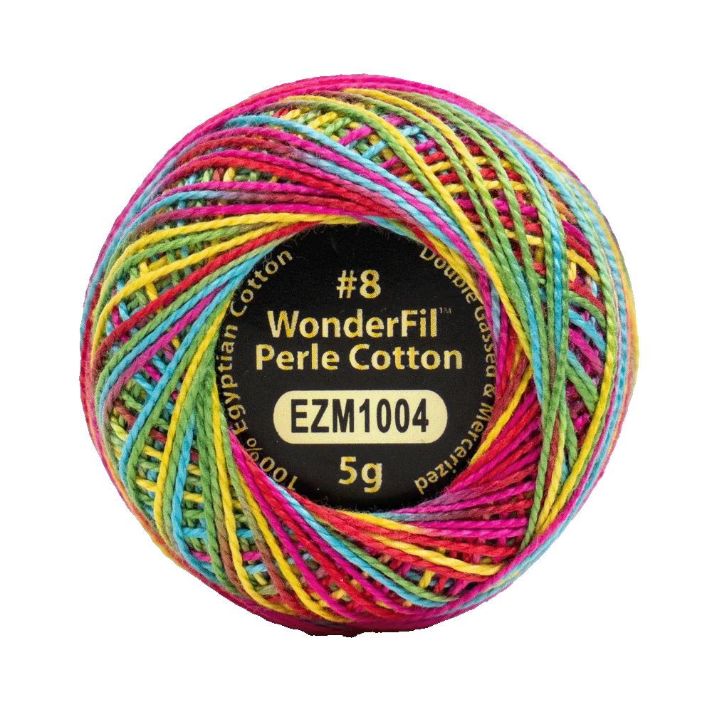 Wonderfil Perle 8wt Egyptian Cotton Thread 5g Balls Individual - Variegated