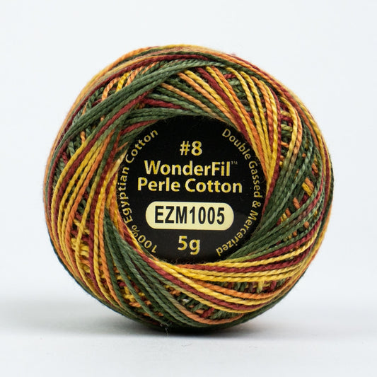Wonderfil Perle 8wt Egyptian Cotton Thread 5g Balls Individual - Variegated