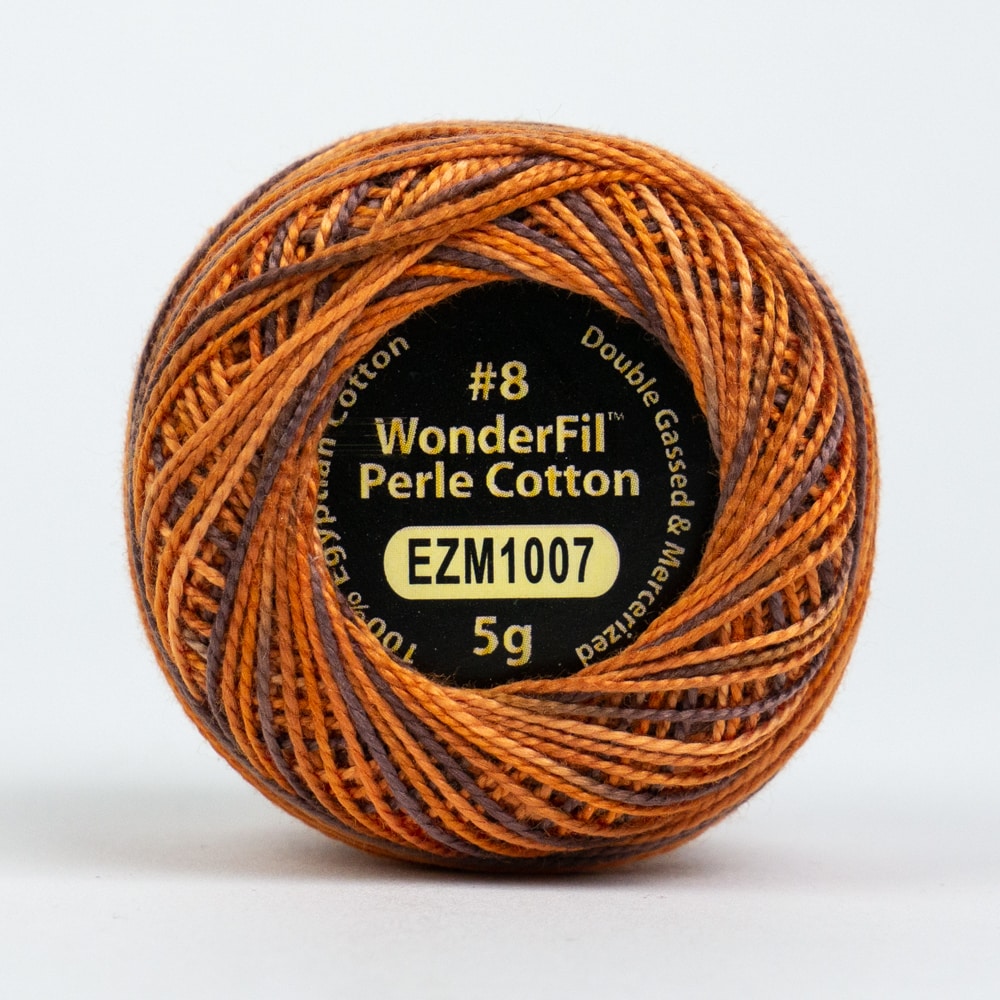 Wonderfil Perle 8wt Egyptian Cotton Thread 5g Balls Individual - Variegated