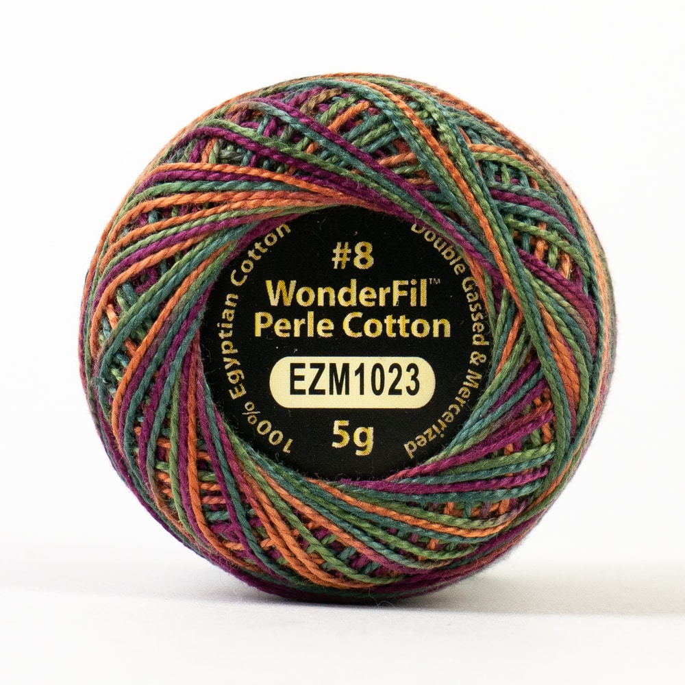Wonderfil Perle 8wt Egyptian Cotton Thread 5g Balls Individual - Variegated