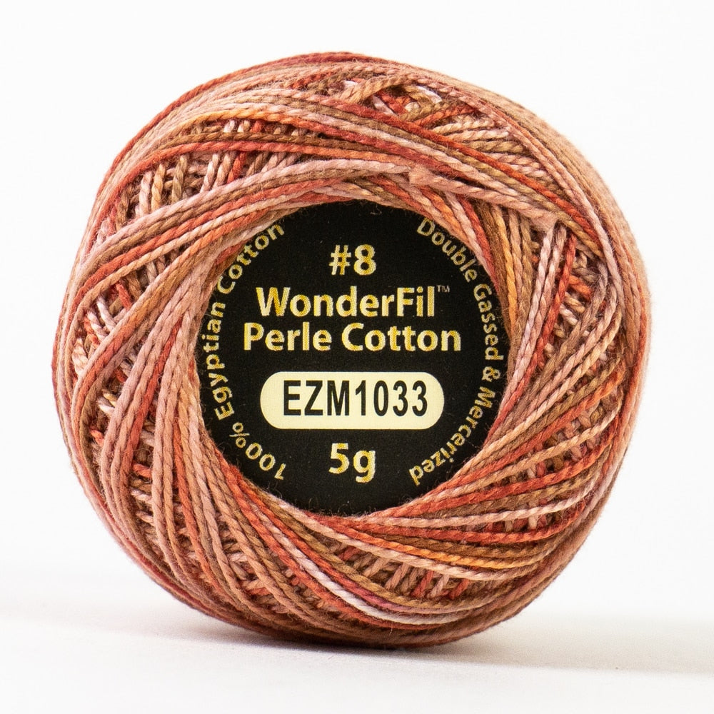 Wonderfil Perle 8wt Egyptian Cotton Thread 5g Balls Individual - Variegated