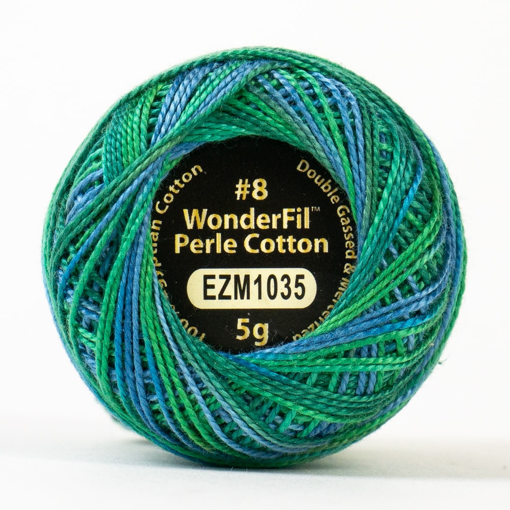 Wonderfil Perle 8wt Egyptian Cotton Thread 5g Balls Individual - Variegated