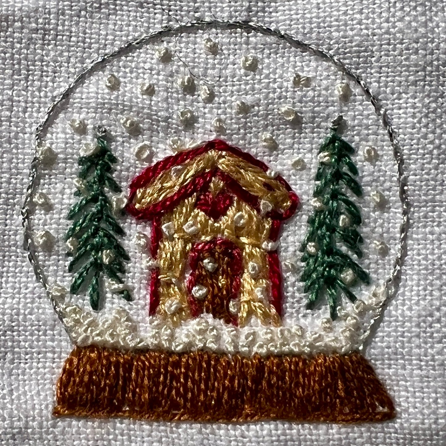 Postage Stamp Embroidery Christmas Sampler