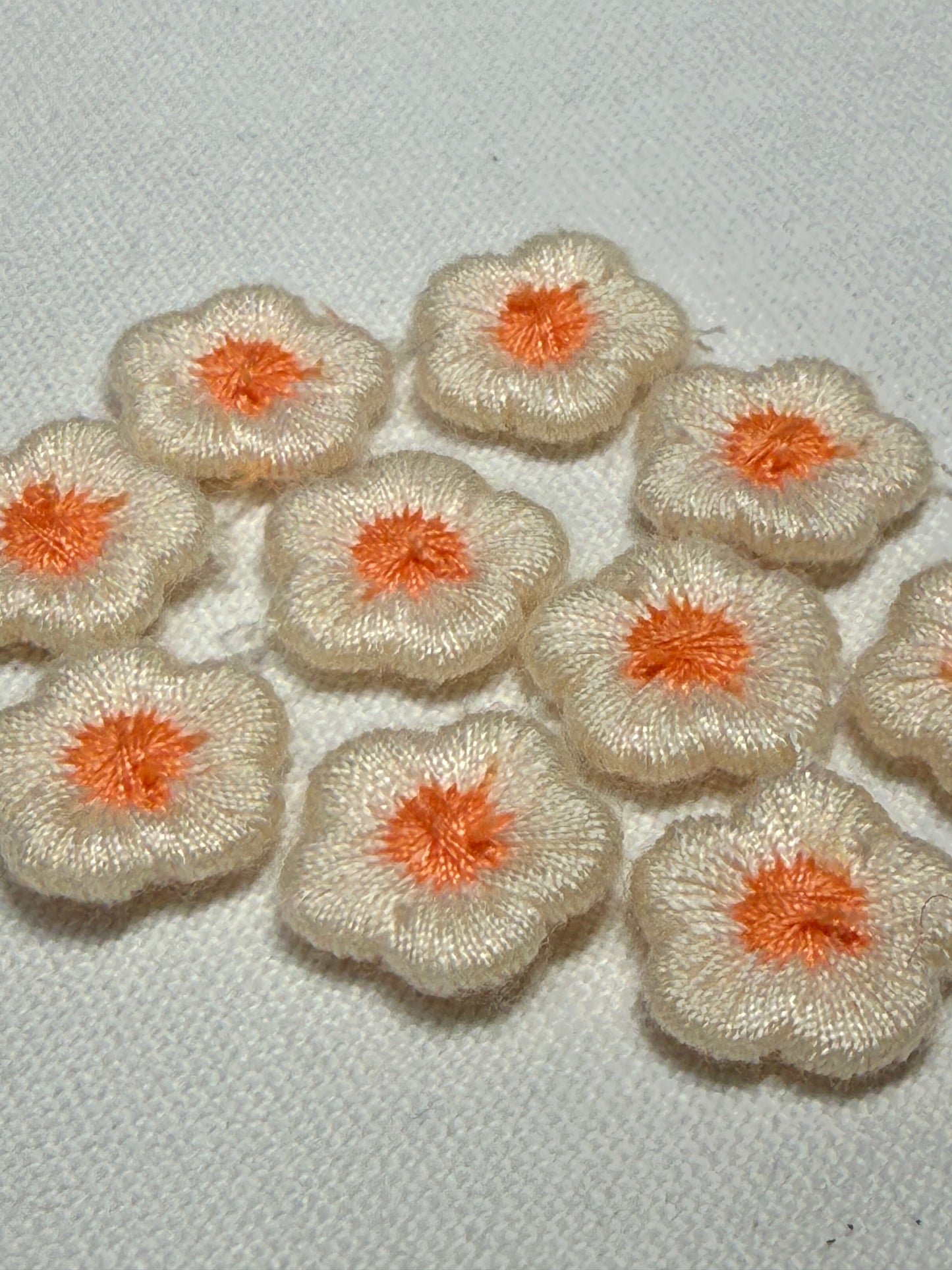 Flowers - Beige and Orange
