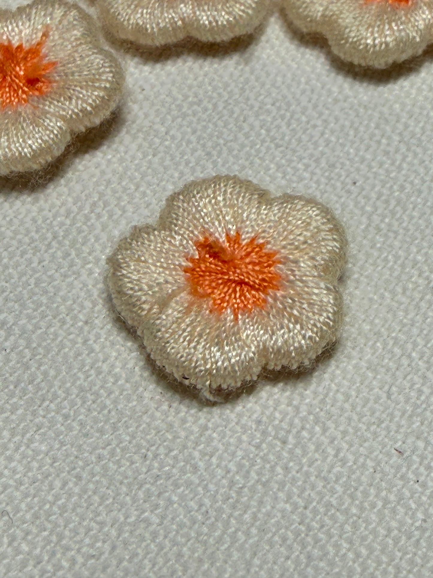 Flowers - Beige and Orange