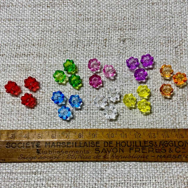 Acrylic Flower Cup Beads